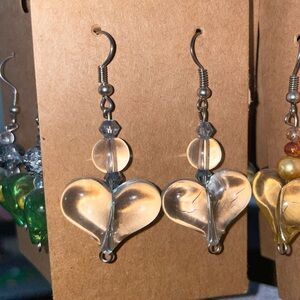 Cinderella’s Glass heart earrings 💙